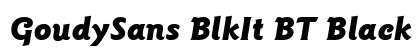 GoudySans BlkIt BT Black Italic font free download