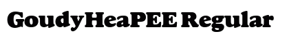 GoudyHeaPEE Regular font free download