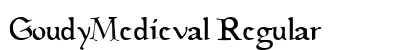 GoudyMedieval Regular font free download