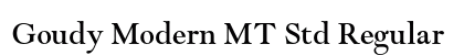 Goudy Modern MT Std Regular font free download