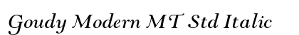 Goudy Modern MT Std Italic Preview