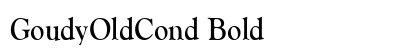 GoudyOldCond Bold font free download
