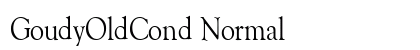 GoudyOldCond Normal font free download