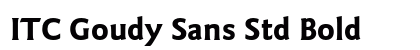 ITC Goudy Sans Std Bold Preview