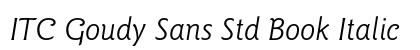 ITC Goudy Sans Std Book Italic font free download