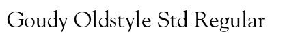 Goudy Oldstyle Std Regular Preview