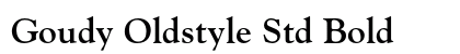 Goudy Oldstyle Std Bold Preview