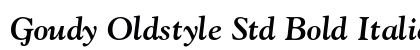 Goudy Oldstyle Std Bold Italic Preview