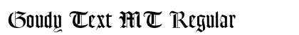 Goudy Text MT Regular font free download