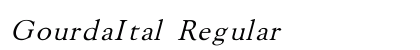 GourdaItal Regular font free download
