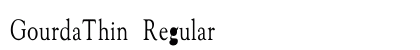 GourdaThin Regular font free download