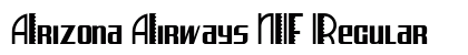 Arizona Airways NF Regular Font Preview
