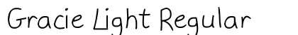Gracie Light Regular Font Preview