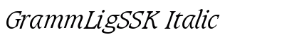 GrammLigSSK Italic font free download