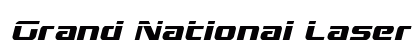 Grand National Laser Italic Italic font free download