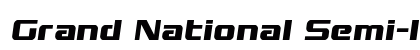 Grand National Semi-Italic Semi-Italic preview