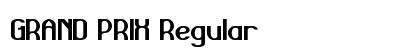 GRAND PRIX Regular font free download