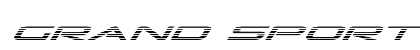 Grand Sport Gradient Italic Italic Font Preview