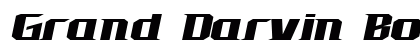 Grand Darvin Bold Italic Preview