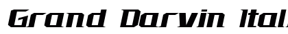 Grand Darvin Italic Preview