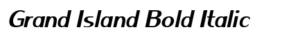 Grand Island Bold Italic Preview