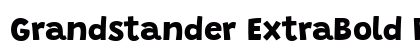 Grandstander ExtraBold Regular font free download