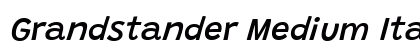 Grandstander Medium Italic font free download