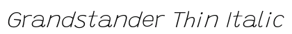 Grandstander Thin Italic Preview