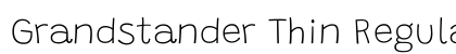 Grandstander Thin Regular font free download