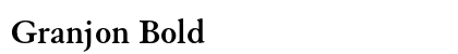Granjon Bold font free download