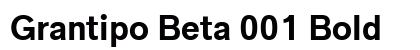 Grantipo Beta 001 Bold Preview