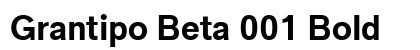 Grantipo Beta 001 Bold Preview