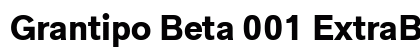 Grantipo Beta 001 ExtraBold Preview