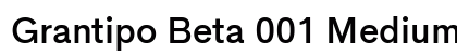 Grantipo Beta 001 Medium Preview