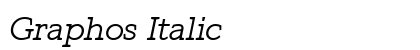 Graphos Italic font free download