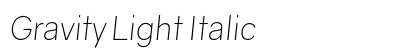 Gravity Light Italic preview