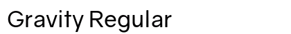 Gravity Regular font free download