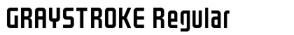 GRAYSTROKE Regular Font Preview