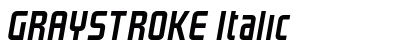 GRAYSTROKE Italic Font Preview