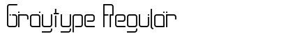 Graytype Regular preview Graytype Regular preview