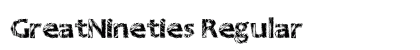 GreatNineties Regular Font Preview