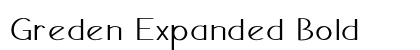 Greden Expanded Bold Preview