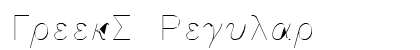 GreekS Regular Font GreekS Regular Font Preview