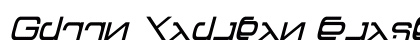 Green Martian Italic Font Preview