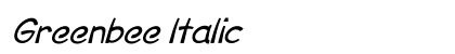 Greenbee Italic Preview