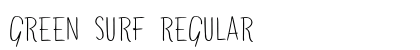 Green Surf Regular font free download