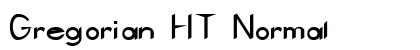 Gregorian HT Normal Font Preview