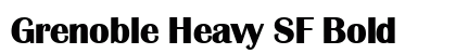 Grenoble Heavy SF Bold Preview