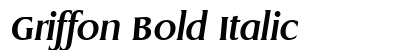 Griffon Bold Italic Preview