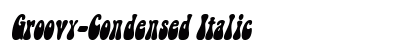 Groovy-Condensed Italic Preview
